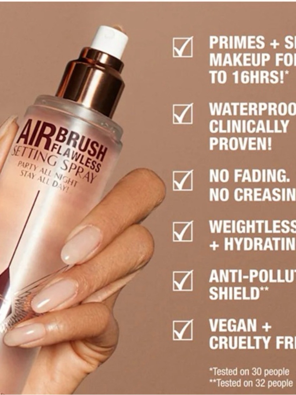 Charlotte Tilbury Airbrush Flawless Setting Spray 1.1oz Brand New in Box!! - Picture 2 of 4